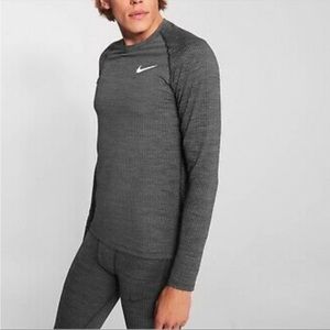 NIKE Pro | Dri-Fit Long Sleeve Shirt Gray Slim Fit Running Shirt